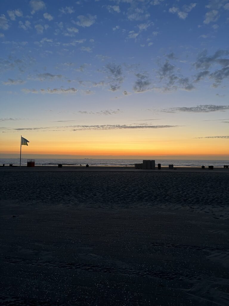 Zonsondergang strand