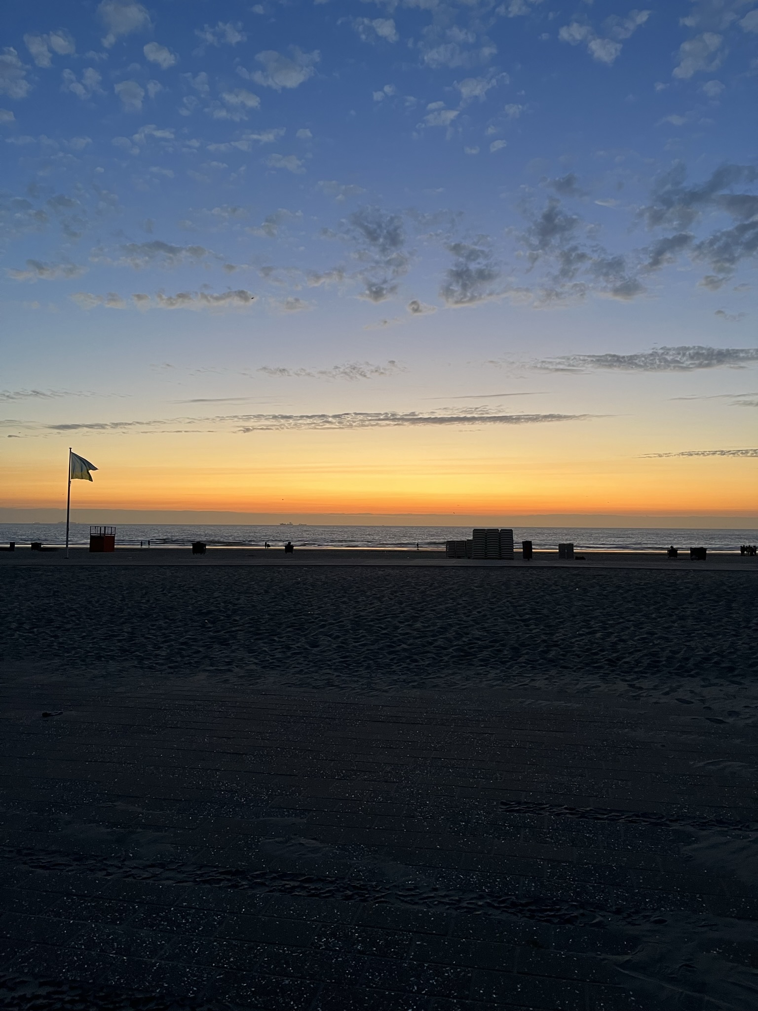 Zonsondergang strand